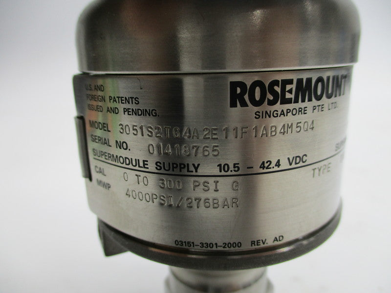 ROSEMOUNT 3051S2TG4A2E11F1AB4M5Q4 NSNP