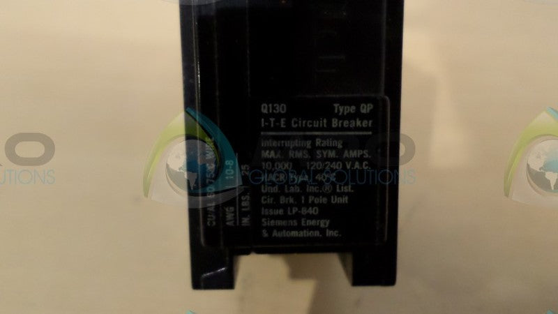 SIEMENS Q130 CIRCUIT BREAKER *USED*