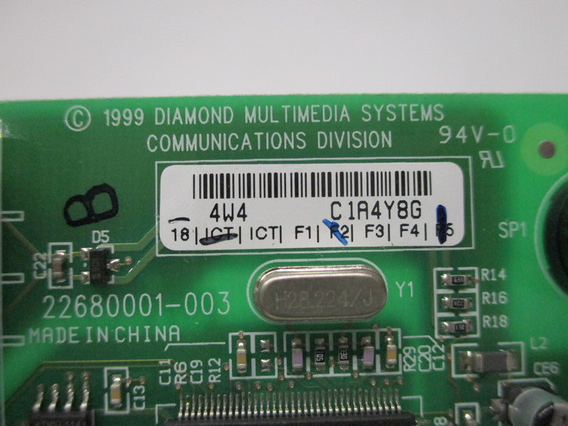 DIAMOND MULTIMEDIA SYSTEMS 22680001-003 UNMP