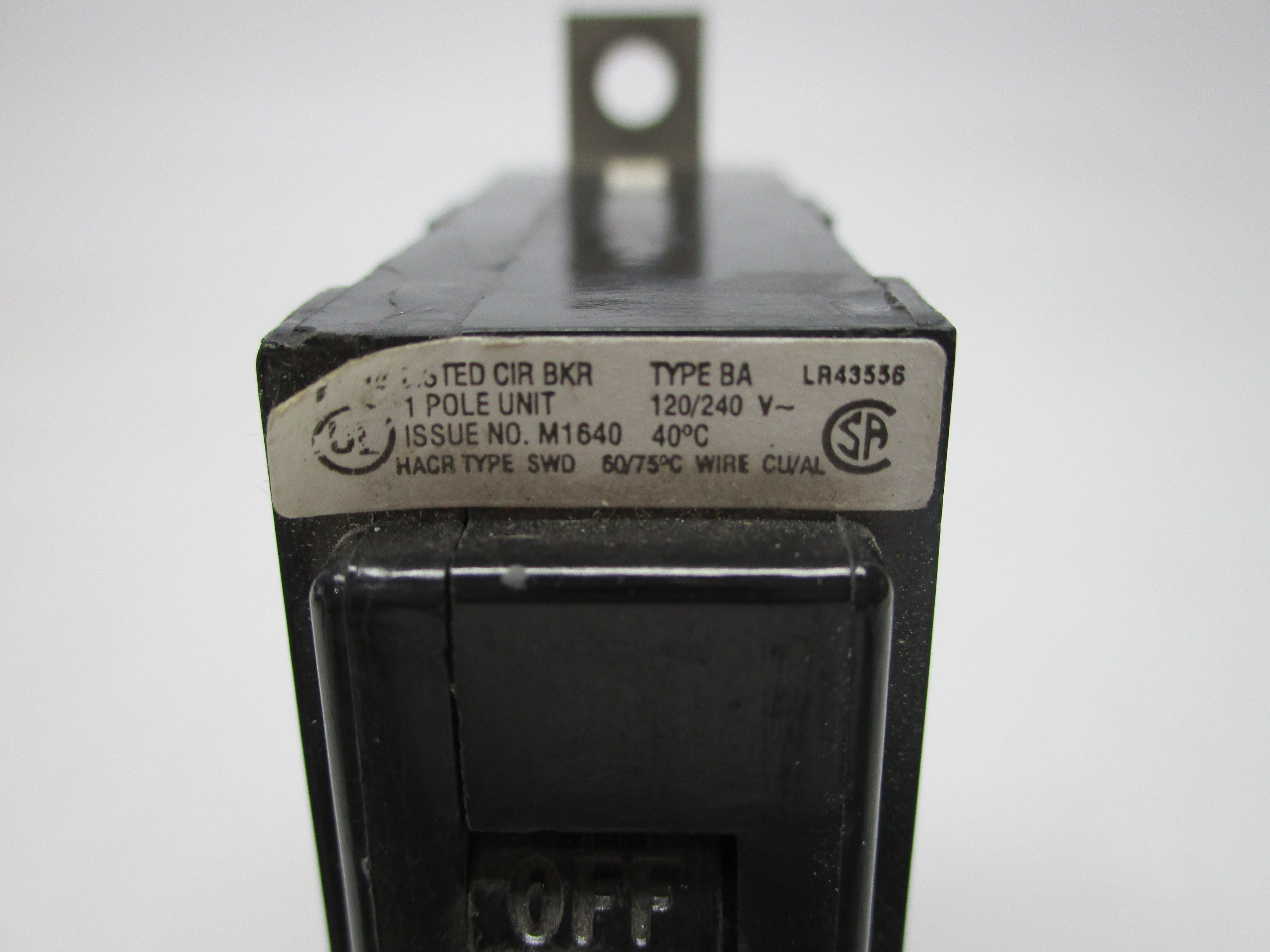 CUTLER HAMMER BA115 15A, 120/240V UNMP