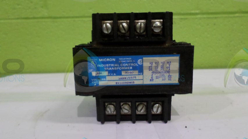 MICRON BX100RDW15 INDUSTRIAL CONTROL TRANSFORMER *USED*