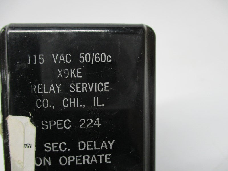 RELAY SERVICE X9KE 115VAC UNMP