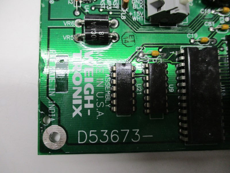 WEIGH-TRONIX 53673-0013 D53673 REV. C UNMP