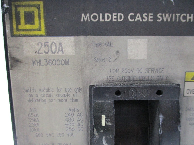 SQUARE D KHL36000M 250A 600VAC UNMP