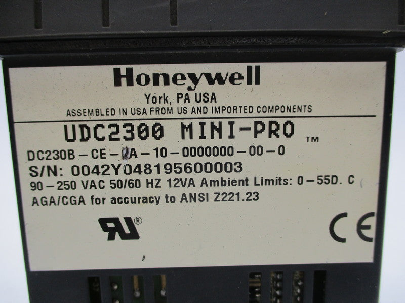 HONEYWELL DC230B-CE-2A-10-0000000-00-0 UNMP