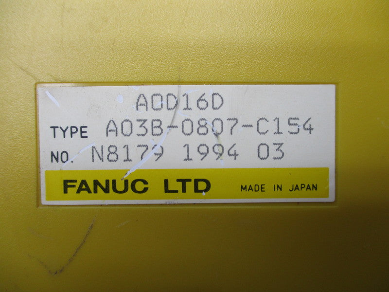 FANUC A03B-0807-C154 UNMP