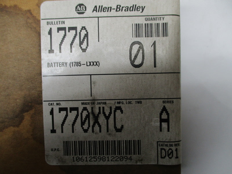 ALLEN BRADLEY 1770-XYC SER. A (BR/WH) NSFS