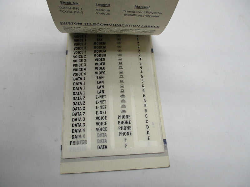 BRADY TCOM-PK-1 NSNP