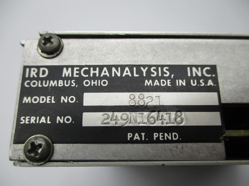 IRD MECHANALYSIS 8821 UNMP