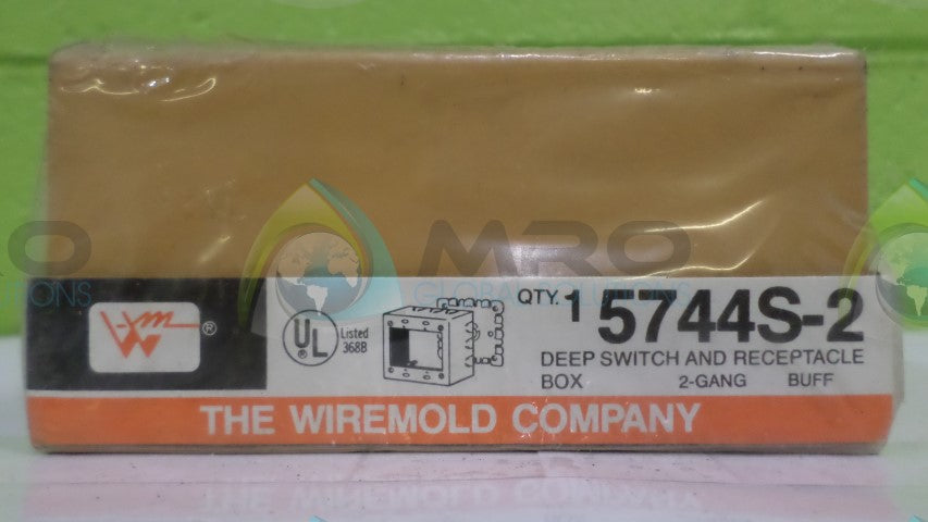 WIREMOLD 5744S-2 DEEP SWITCH AND RECEPTACLE *NEW IN FACTORY BAG*