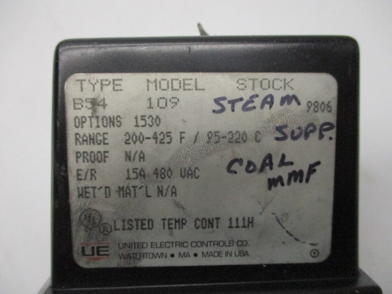 UNITED ELECTRIC B54-109 UNMP