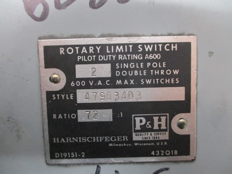 P&H HARNISCHFEGER 479Q34D3 UNMP