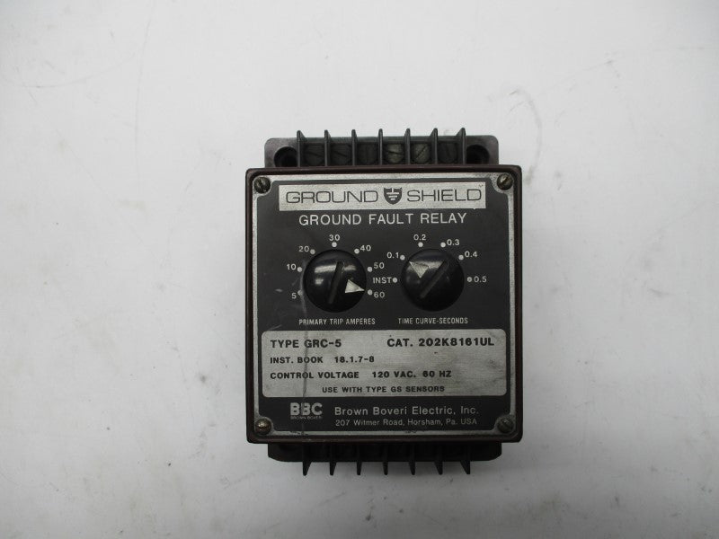 BROWN BOVERI ELECTRIC 202K8161UL GRC-5 120VAC UNMP