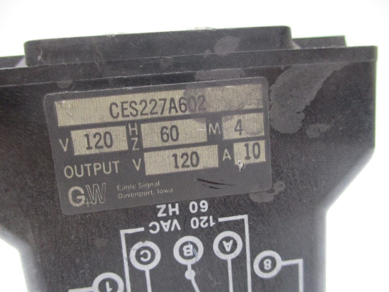 EAGLE SIGNAL CES227A602 10A 120V UNMP