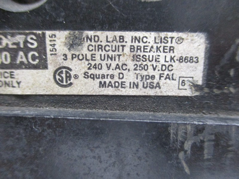 SQUARE D FAL32030 30A 240VAC UNMP