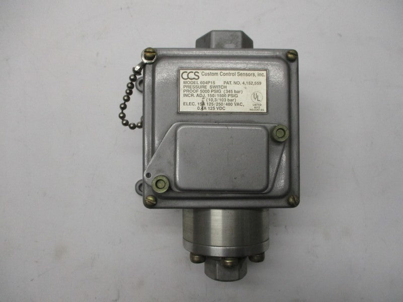 CUSTOM CONTROL SENSORS 604P15 NSNP