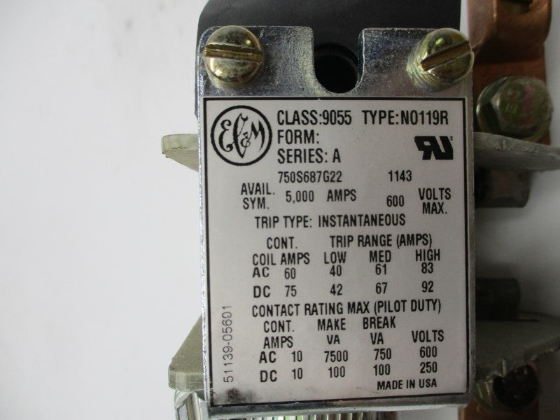 EC&MC 9055-N0119R 5000A 600V NSNP