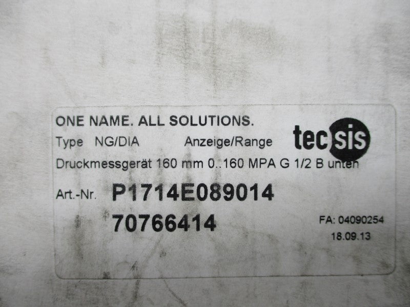 TECSIS NG/DIA P1714E089014 NSMP