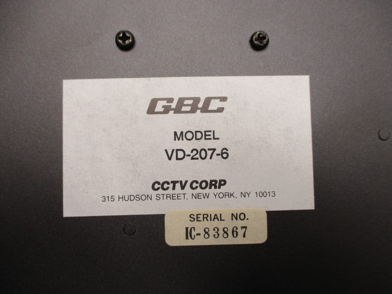 GBC VD-207-6 NSNP