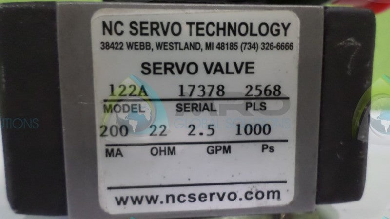 NC TECH. 122A SERVO VALVE  NSNP