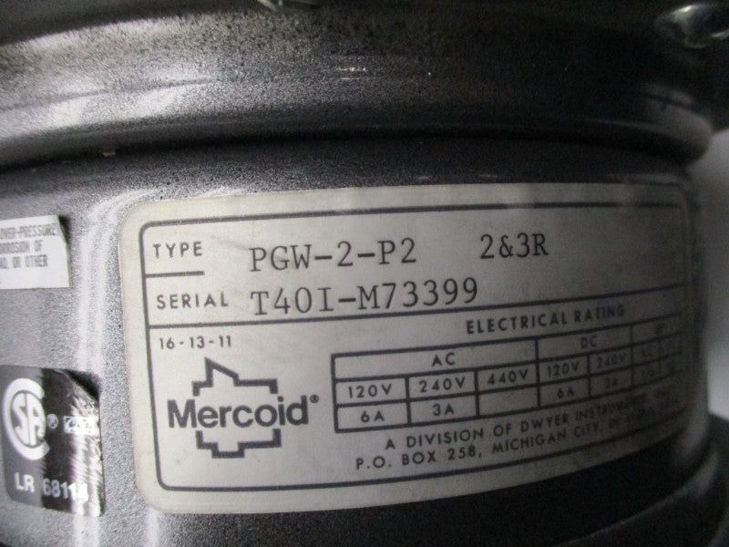 MERCOID CONTROL PGW-2-P2 NSNP