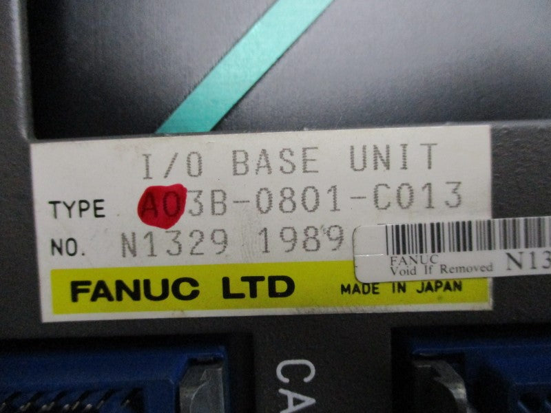 FANUC A20B-1001-0030/01 A03B-0801-C013 UNMP