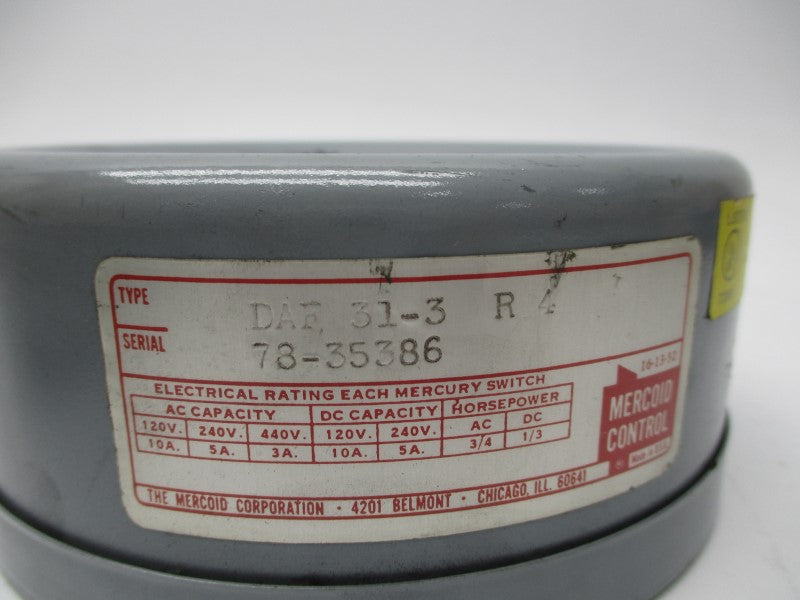 MERCOID CONTROL DAF31-3R4 NSNP