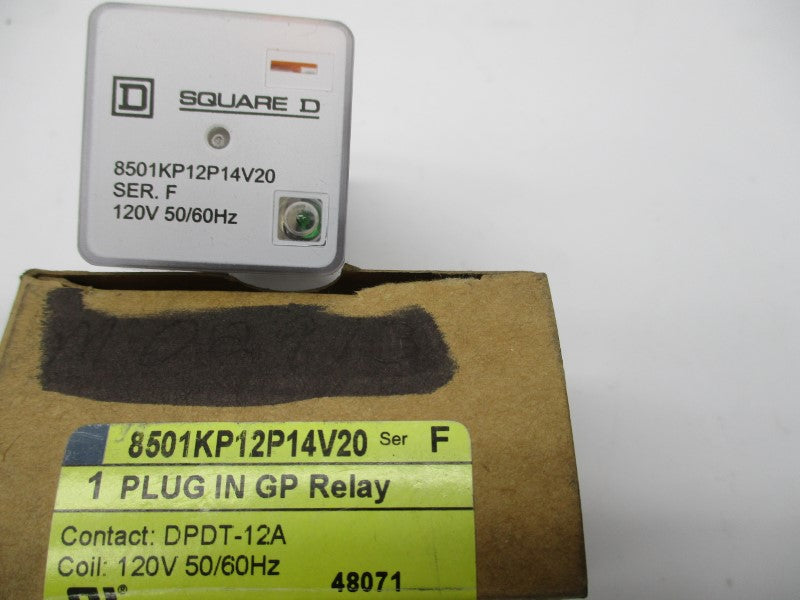 SQUARE D 8501KP12P14V20 120V SER. F NSMP