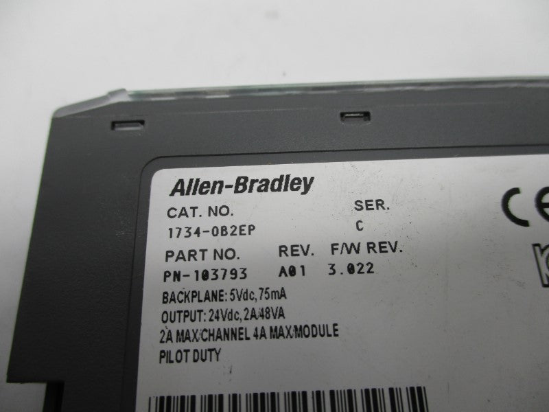 ALLEN BRADLEY 1734-OB2EP SER. C F/W: 3.022 UNMP