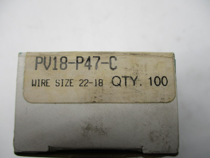 PANDUIT PV18-P47-C (PKG OF 100) NSMP