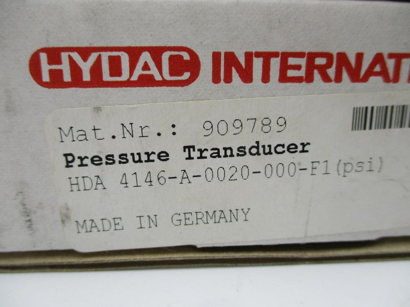 HYDAC HDA4146-A-0020-000-F1 909789 NSMP