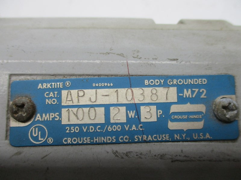 CROUSE-HINDS APJ-10387-M72 UNMP
