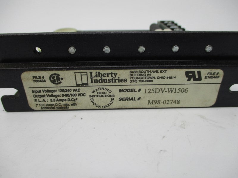 LIBERTY INDUSTRIES 125DV-W1506 NSNP