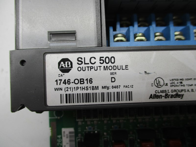 ALLEN BRADLEY 1746-OB16 SER. D UNMP