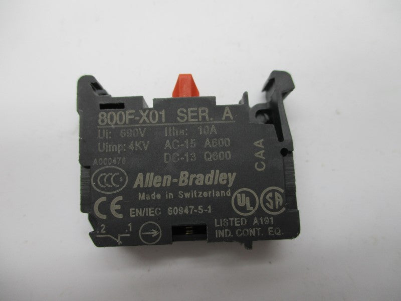 ALLEN BRADLEY 800F-X01 SER. A NSNP