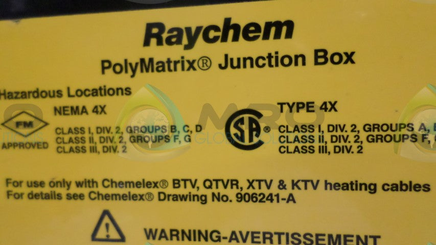 RAYCHEM 4X JUNCTION BOX*NEW NO BOX*