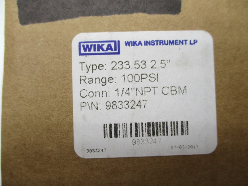 WIKA 9833247 233.53 NSMP