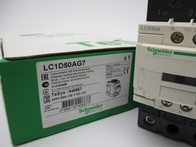 SCHNEIDER ELECTRIC LC1D50AG7 120/440V NSMP