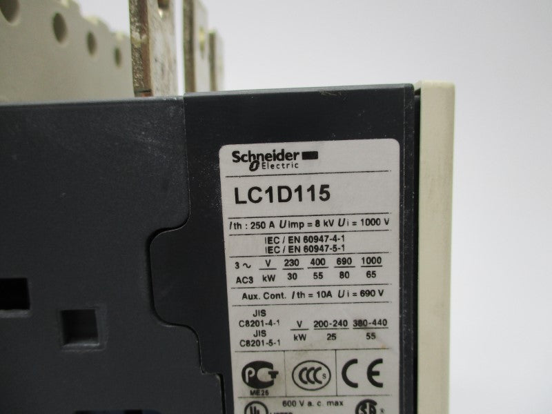 SCHNEIDER ELECTRIC LC1D115 220/230V NSNP