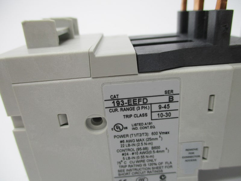 ALLEN BRADLEY 193-EEFD SER. B 9-45A (AS PICTURED) NSNP