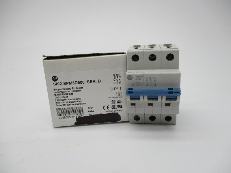 ALLEN BRADLEY 1492-SPM3D500 SER. D 50A NSMP