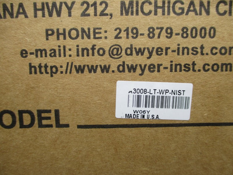 DWYER A3008-LT-WP-NIST NSMP