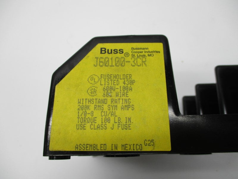 BUSSMANN J60100-3CR 600V 100A UNMP