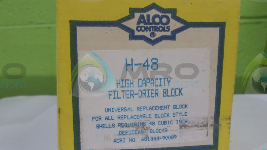 ALCO CONTROLS H-48 HIGH CAPACITY  FILTER DRIER *NEW IN BOX*