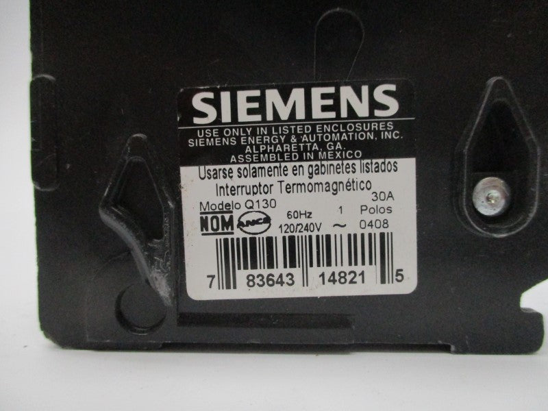 SIEMENS Q130 30A 120/240V NSNP