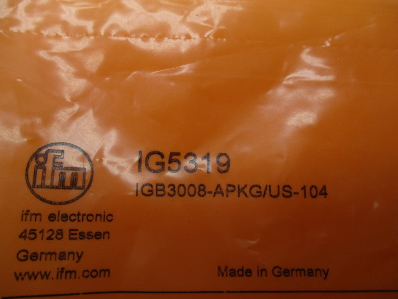 IFM EFECTOR IG5319 IGB3008-APKG/US-104 NSMP