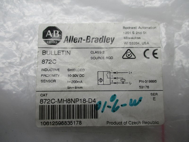 ALLEN BRADLEY 872C-MH8NP18-D4 SER. E NSMP