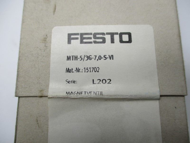 FESTO MTH-5/3G-7,0-S-VI 151702 NSFS