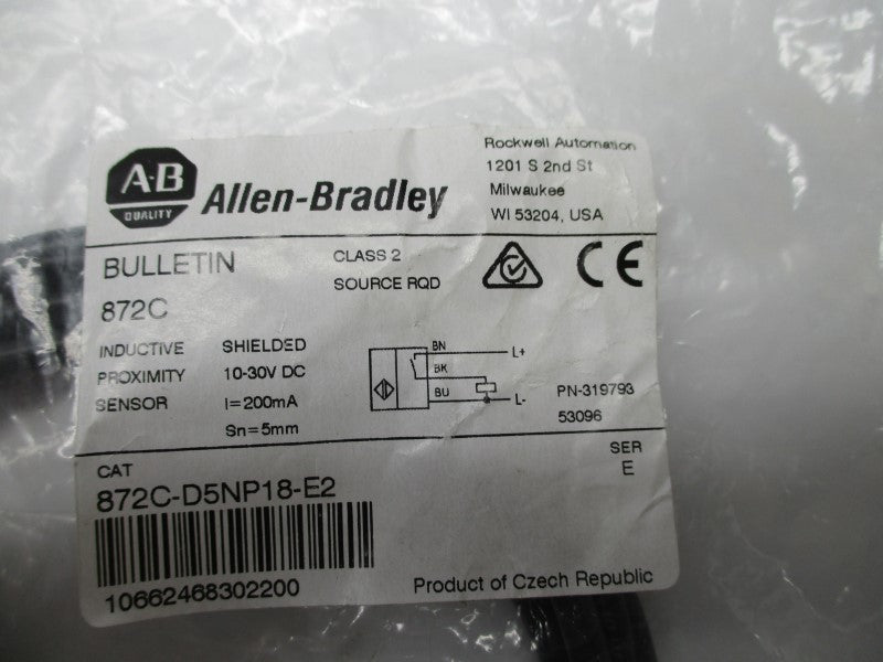 ALLEN BRADLEY 872C-D5NP18-E2 SER. E NSMP