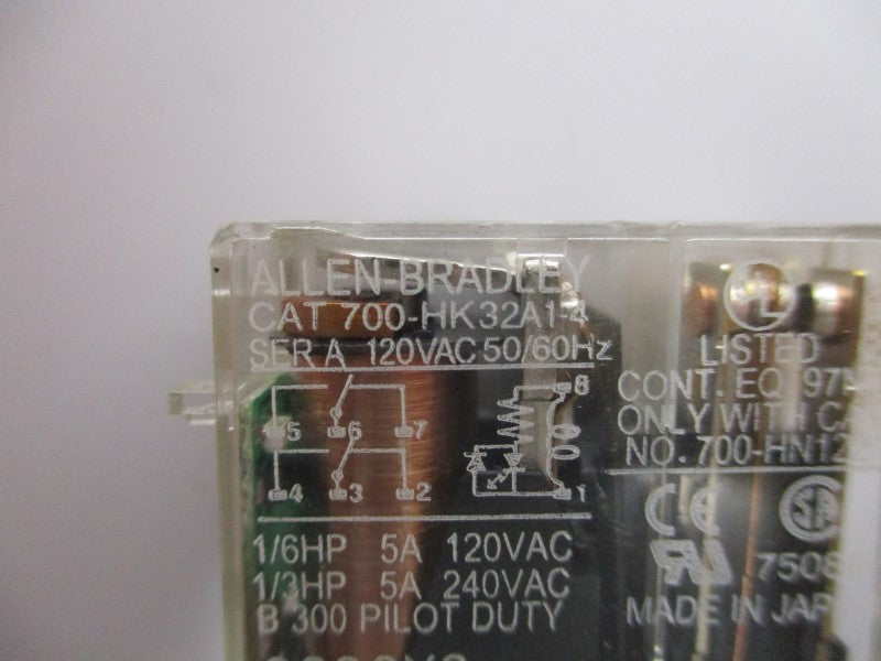 INDUSTRIAL SPARE PART 700-HK32A1-4 SER. A 120VAC 5A UNMP